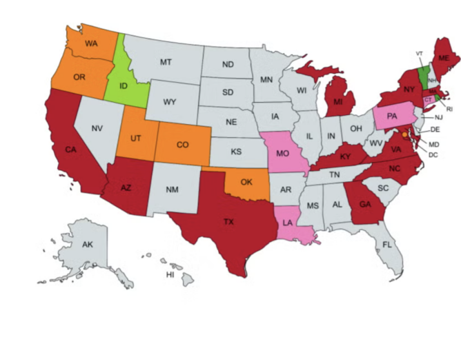 Map of 2022-23 State Overdose Data